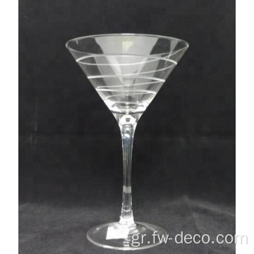 Custom Crystal Clear Stem Cocktails Martini Glass